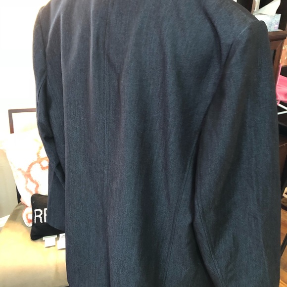 Roz & Ali skirt suit jacket. Gray/blue color Sz14 - Picture 3 of 6