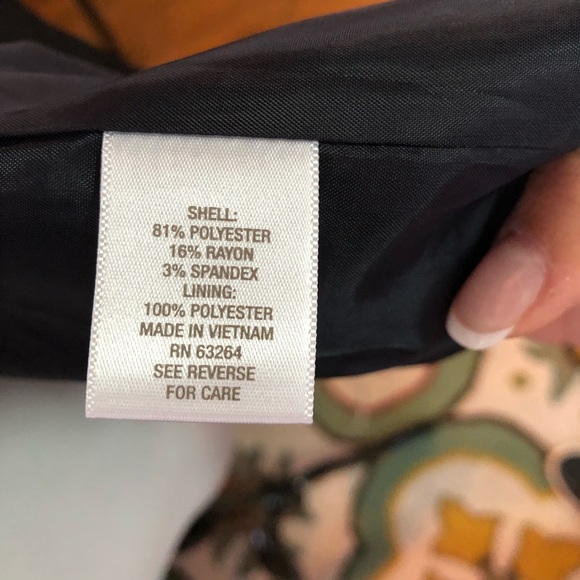 Roz & Ali skirt suit jacket. Gray/blue color Sz14 - Picture 5 of 6