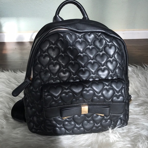 Betsey Johnson Handbags - Betsey Johnson heart quilted backpack