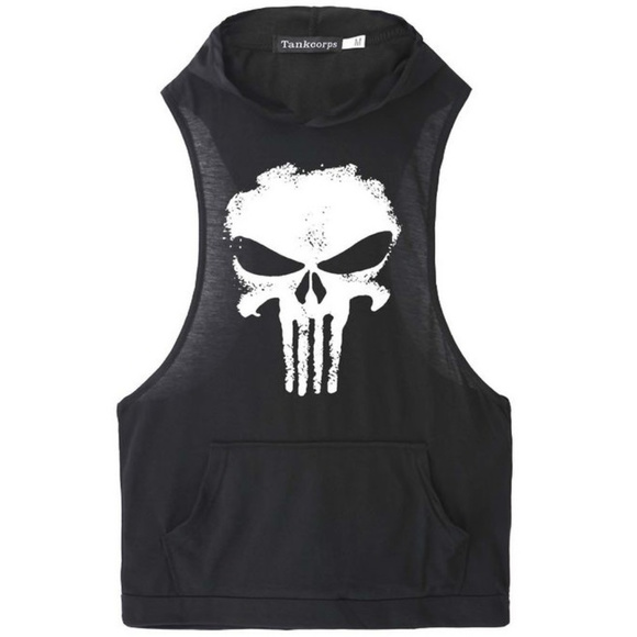 Other - Punisher Bodybuilding Workout Sleeveless Hoodie