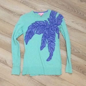Lilly Pulitzer aqua turquoise blue sweater small