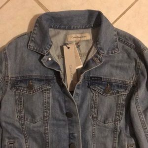 Calvin Klein Light Wash Denim Jacket NWT