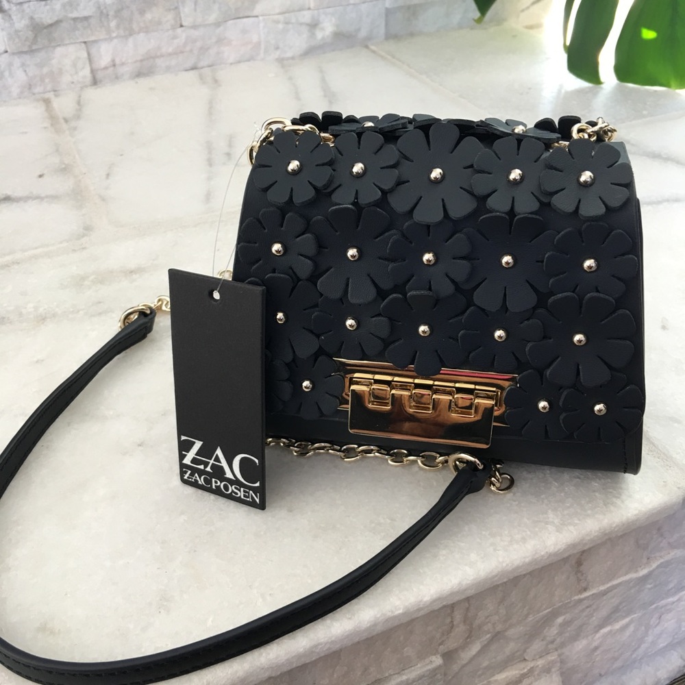 Zac Posen Eartha Iconic Micro Chain Crossbody-Navy