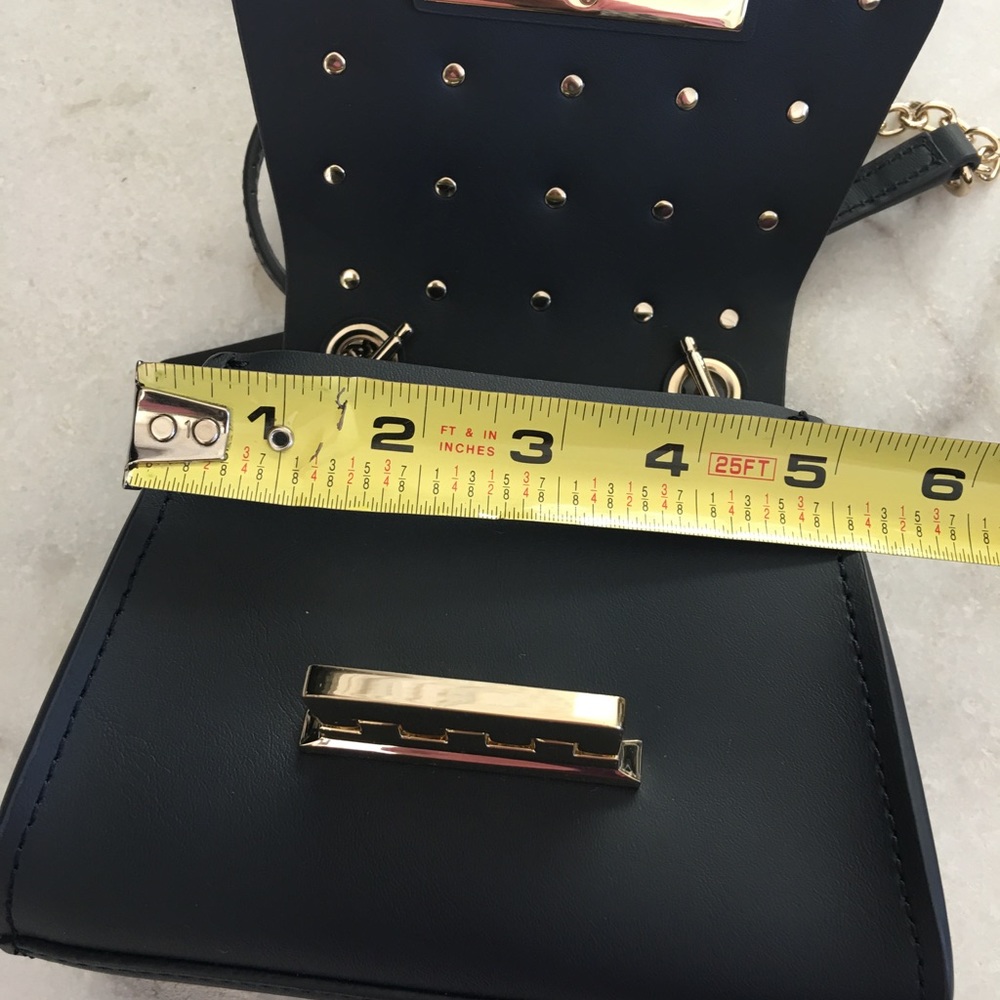Zac Posen Eartha Iconic Micro Chain Crossbody-Navy - Picture 5 of 7