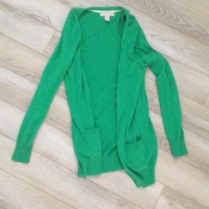 Banana Republic green cardigan sweater xs