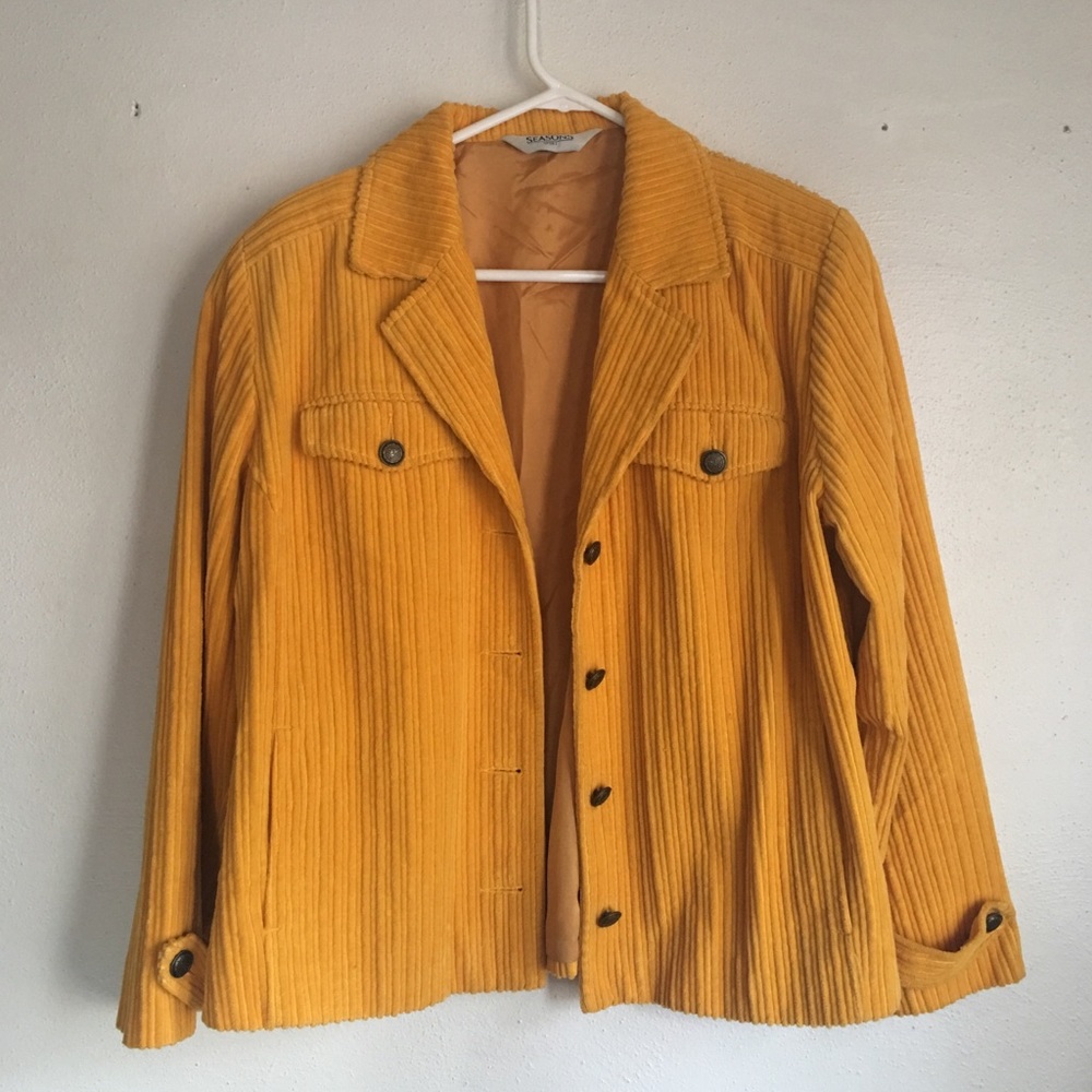 Mustard Yellow Corduroy Style Jacket
