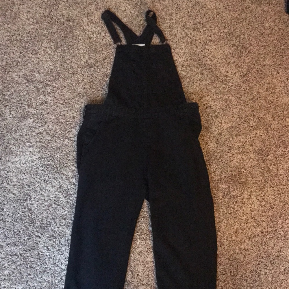 Black overalls