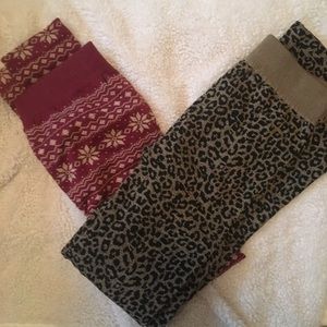 Fleece lined leggings
