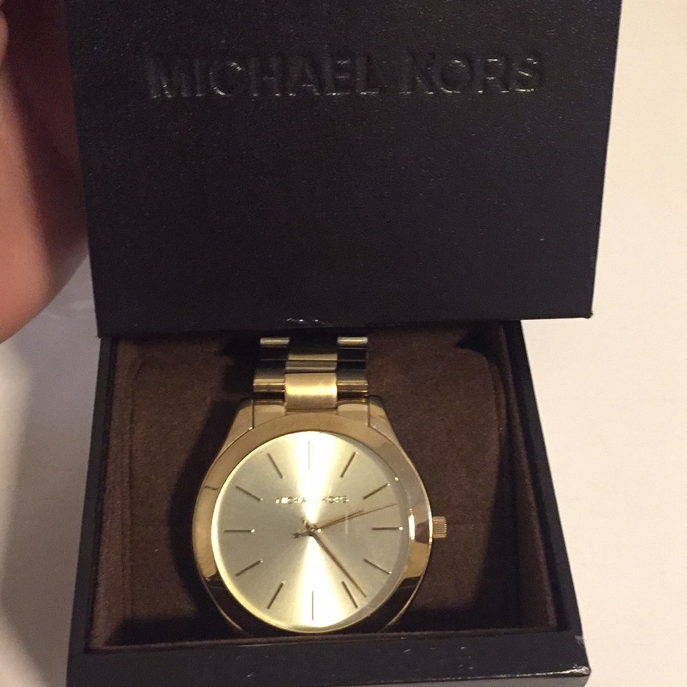 Michael Kor’s women’s gold watch