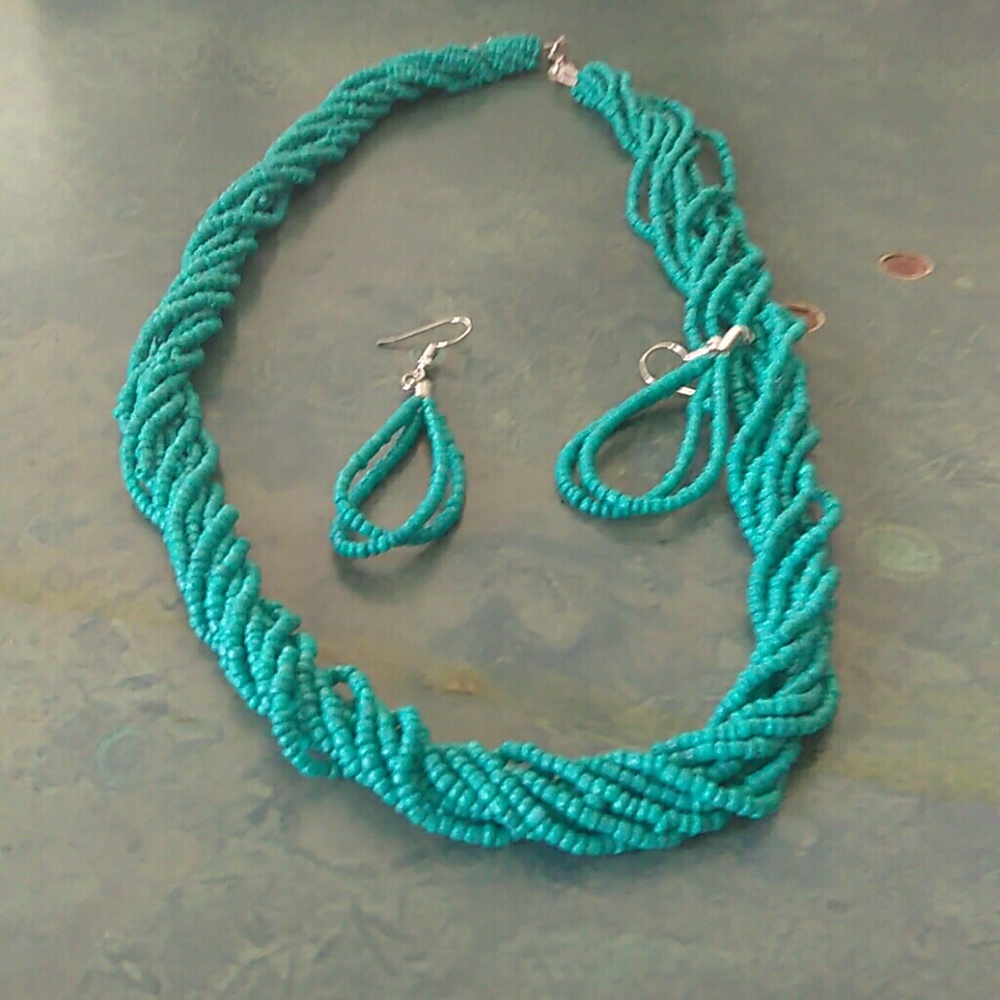 Necklace and earrings