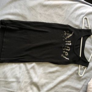 Angel Tank Top w/wings all bling rhinestones