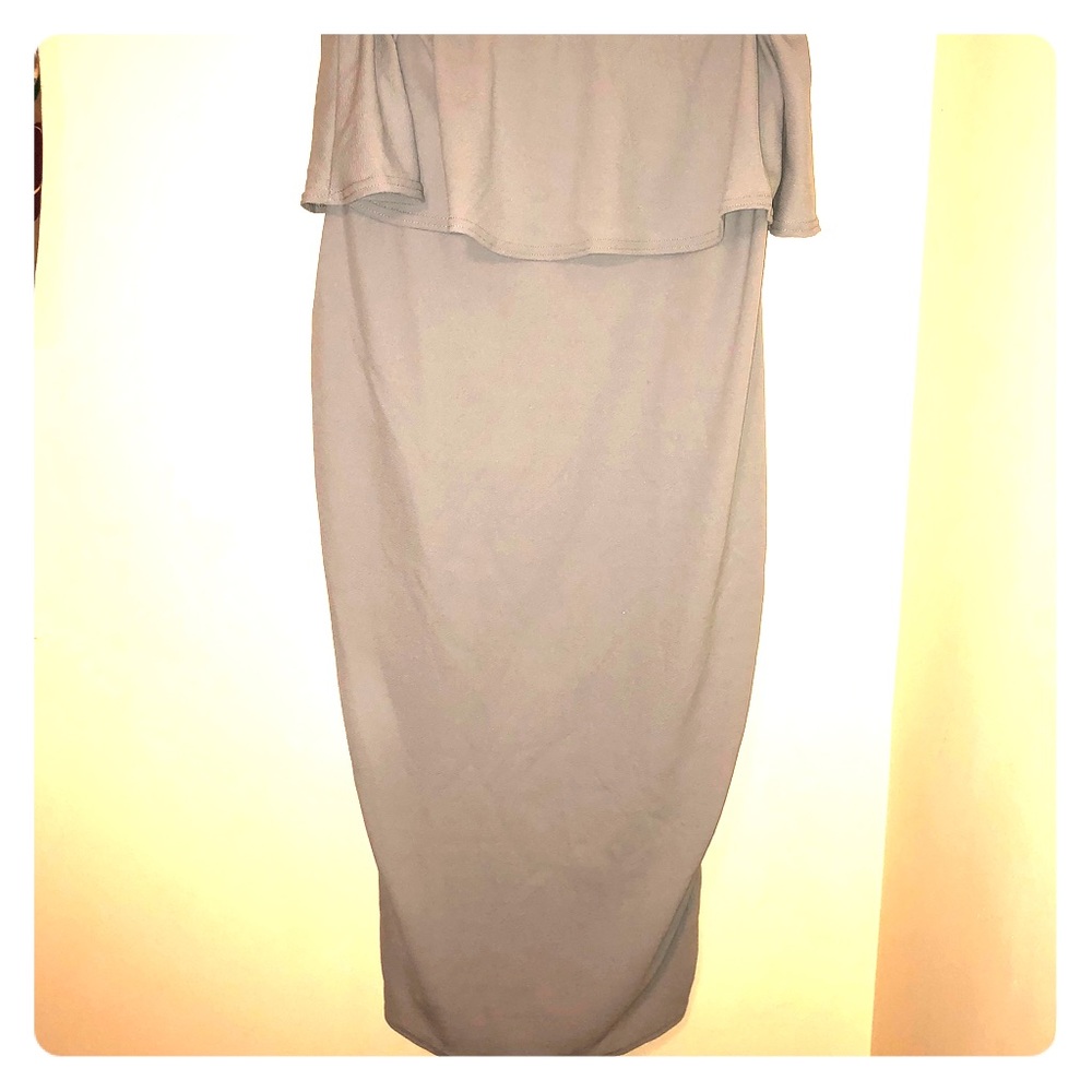 Plus size ruffle dress