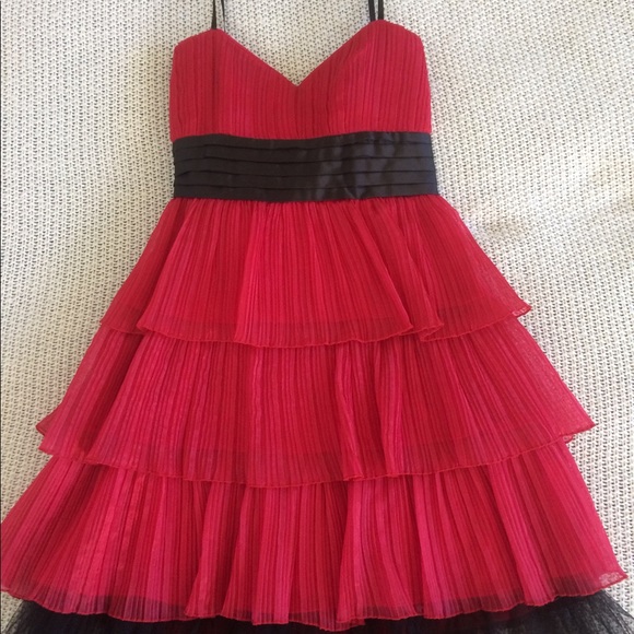 Roberta Red Strapless Cocktail Dress - Picture 1 of 6