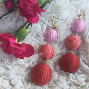 🍓 "Soft Strawberry" 3 Tier Ombre Bon Bon Earrings
