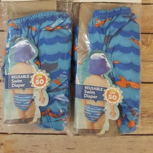 Reusable Swim Diapers 2pack  NEW
