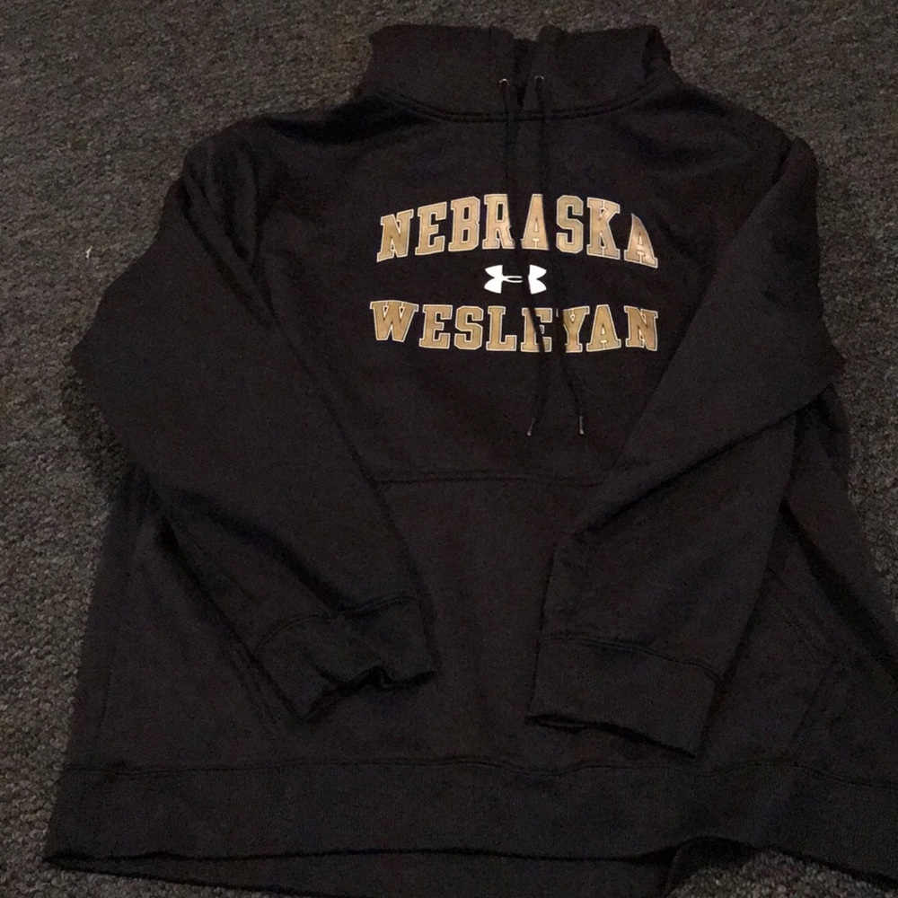 Black Nebraska Wesleyan Under Armor Hoodie