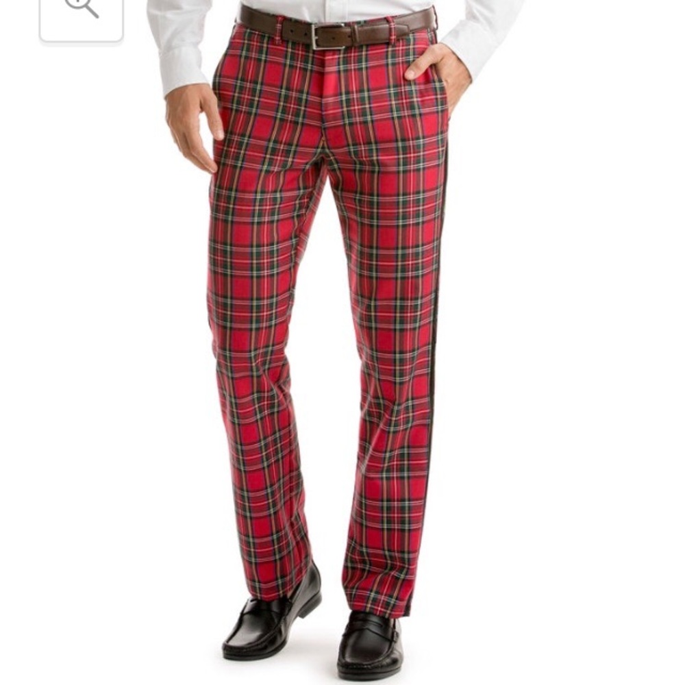 🎄SOLD🎄New Vineyard Vines Tuxedo Stripe Tartan - Picture 1 of 7