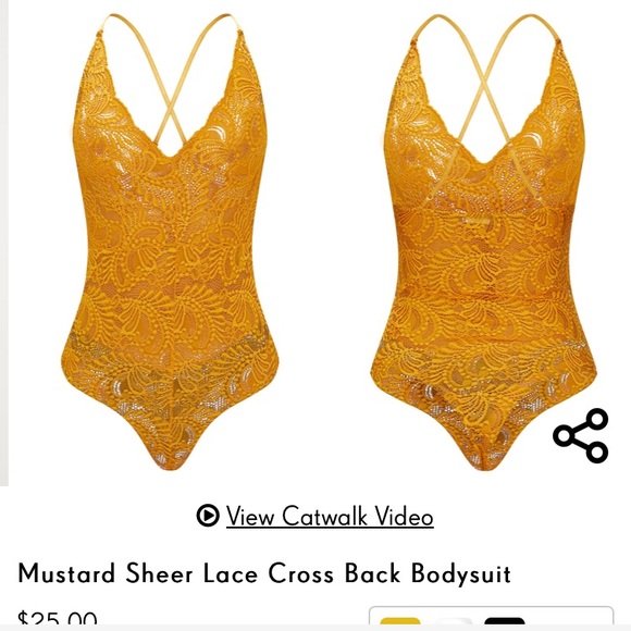 gold lace bodysuit
