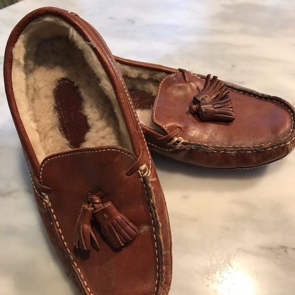 Kids Cole Haan fleece lined loafers / slippers - Picture 6 of 6