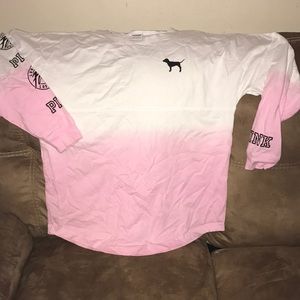 PINK Oversized 2Tone Tee