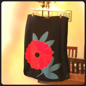Loft flower skirt.  Size 10