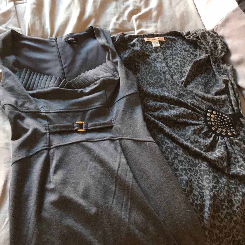 Grey business casual dresses