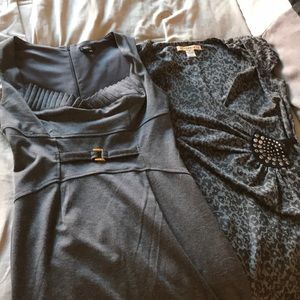 Grey business casual dresses