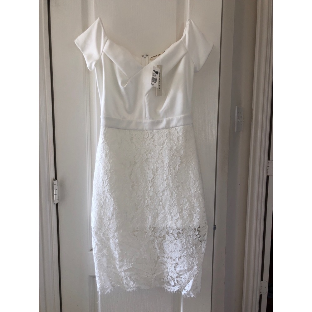 NWT White off shoulder dress
