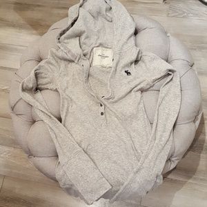 Abercrombie hooded knit sweater