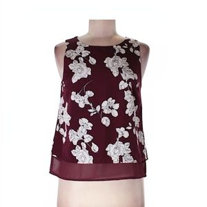 White Floral – Sleeveless Blouse