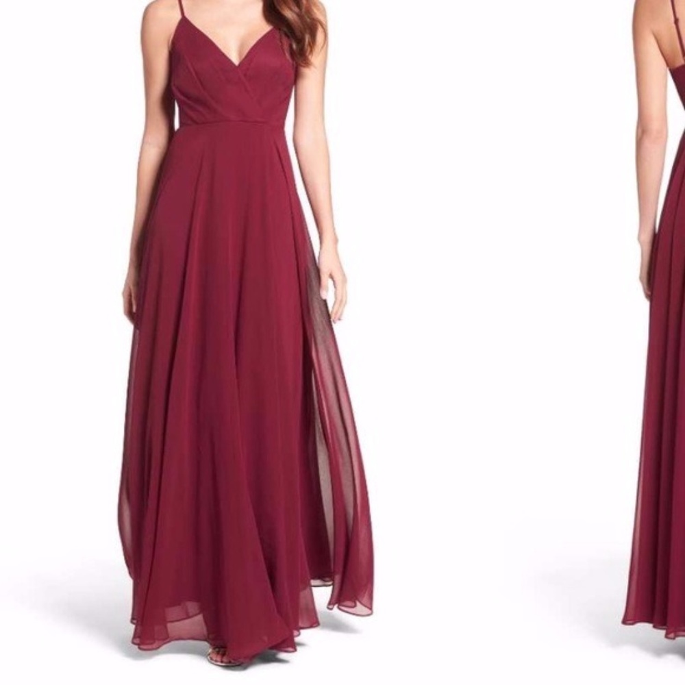 NWOT Lulus Burgundy Maxi