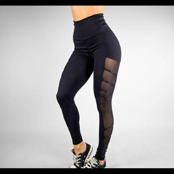 Buffbunny Collection Pants - Buffbunny Black Elysium Mesh Leggings