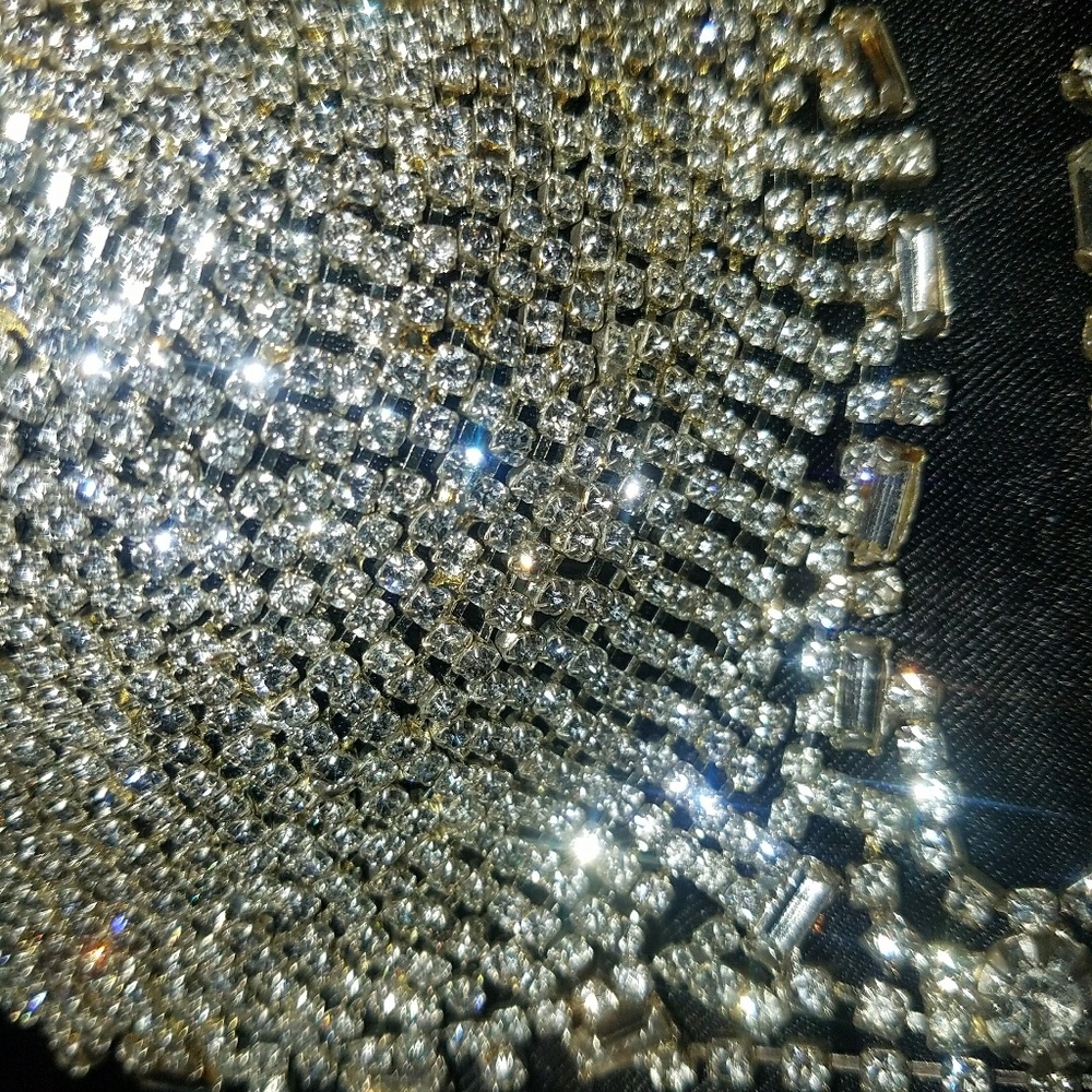 New Rhinestone Full Coverage Bra Top - Picture 3 of 4