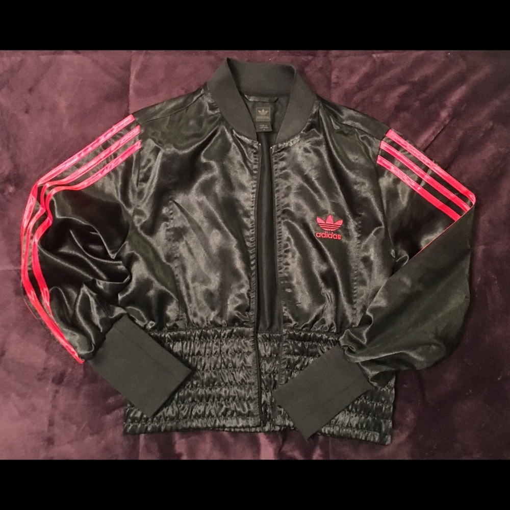adidas original satin bomber Laila Ali collection
