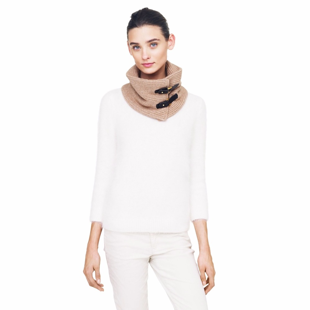 Women's Camel Amanda Snood W Leather