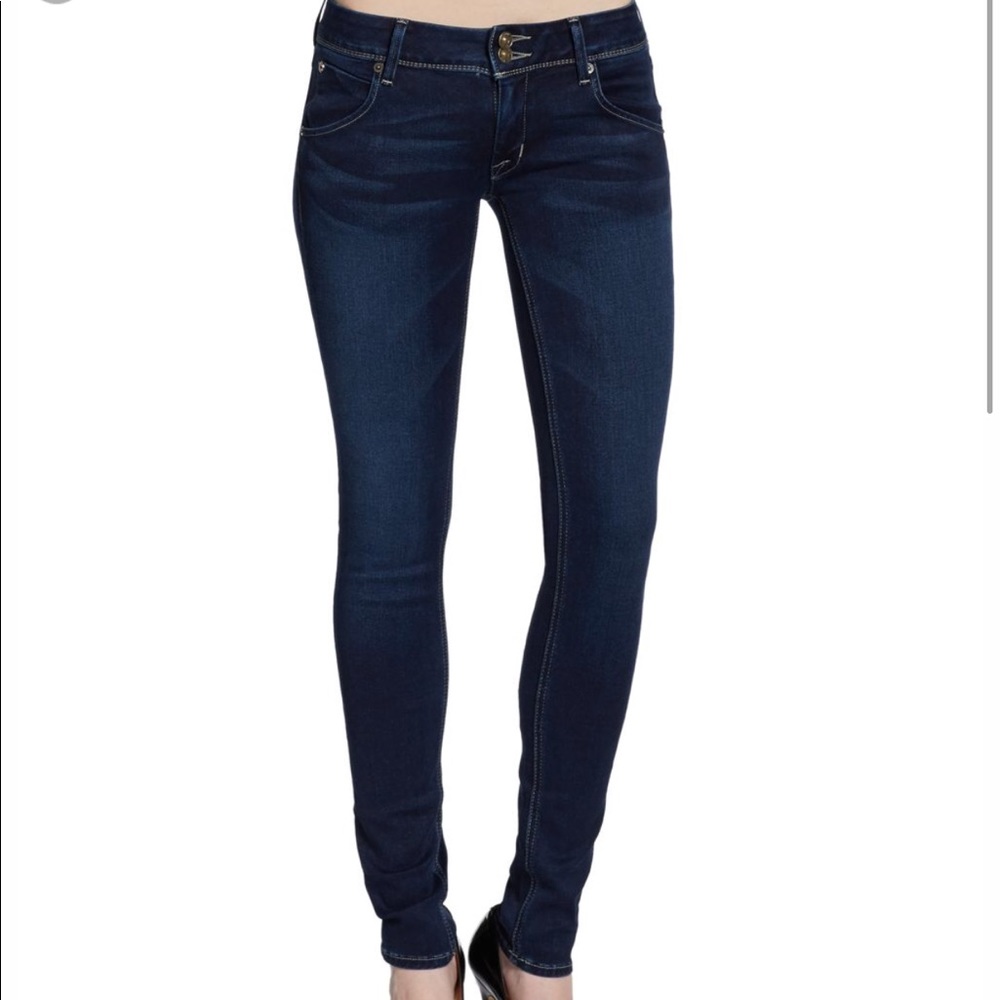 Hudson collin skinny jeans dark blue wash size 25