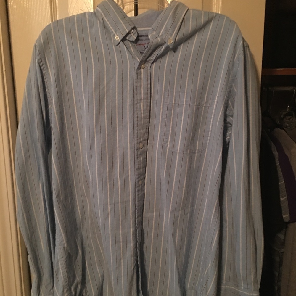 Saddle bred casual Button Down Dress Shirt
