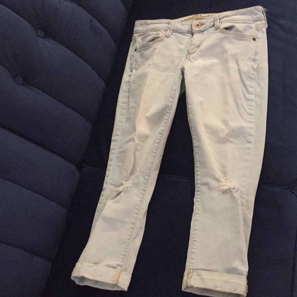 Arizona distressed cropped jeans