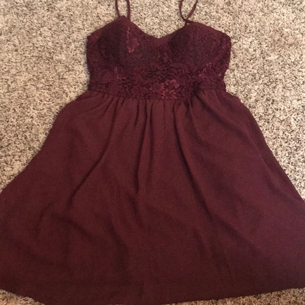 Maroon dress