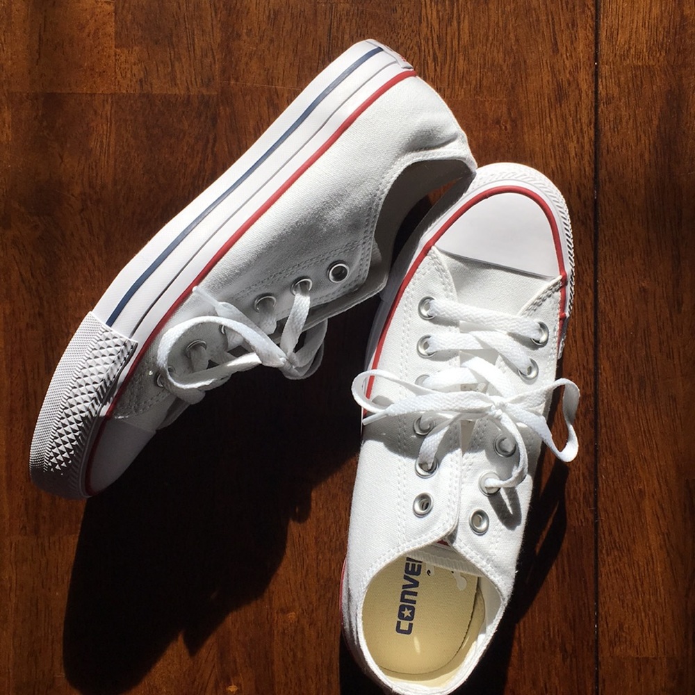 Women size 7.5 Converse low-top Chucks, new!