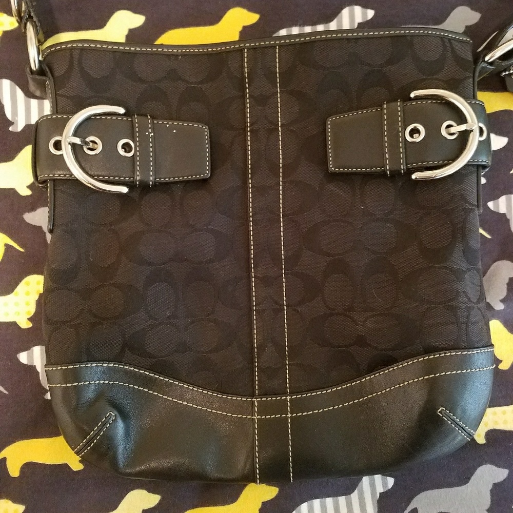 Black Coach crossbody bag