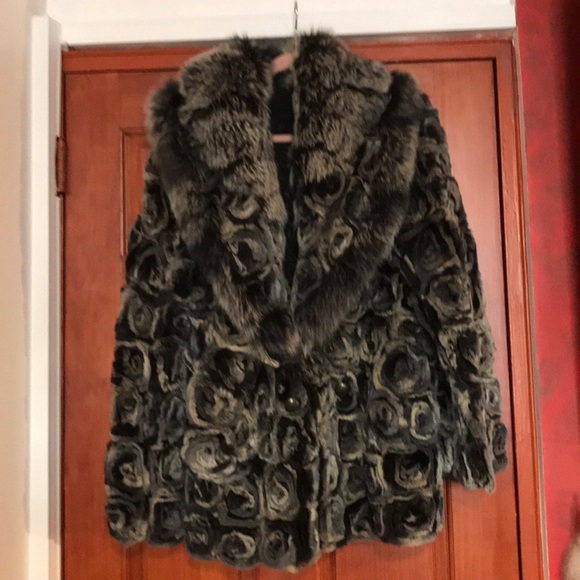 EUC genuine Rex Fur w/ Fox ! Worn ones! Size XL-14