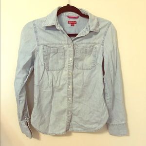 blue jean blouse/shirt