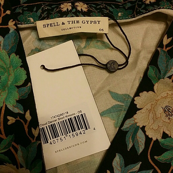 Spell designs cloud dancer short kimono porcelain - Picture 6 of 8