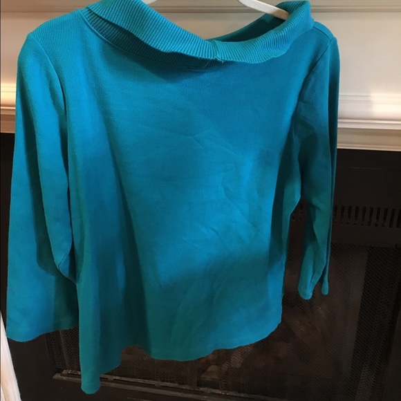 💕Gifted💕 $6 Quick sale!! Nice Teal Sweater - Picture 2 of 3