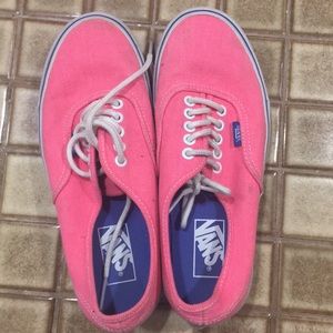 Hot pink vans women's size 8
