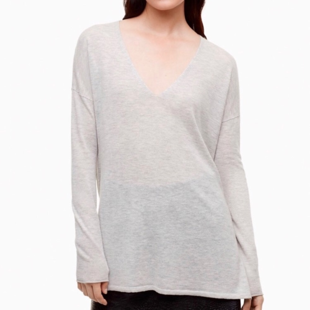Aritzia Babaton Erin Heather grey sweater, xs