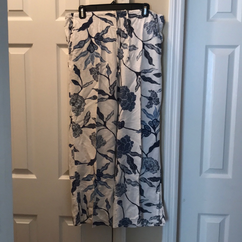 Linen drawstring pants