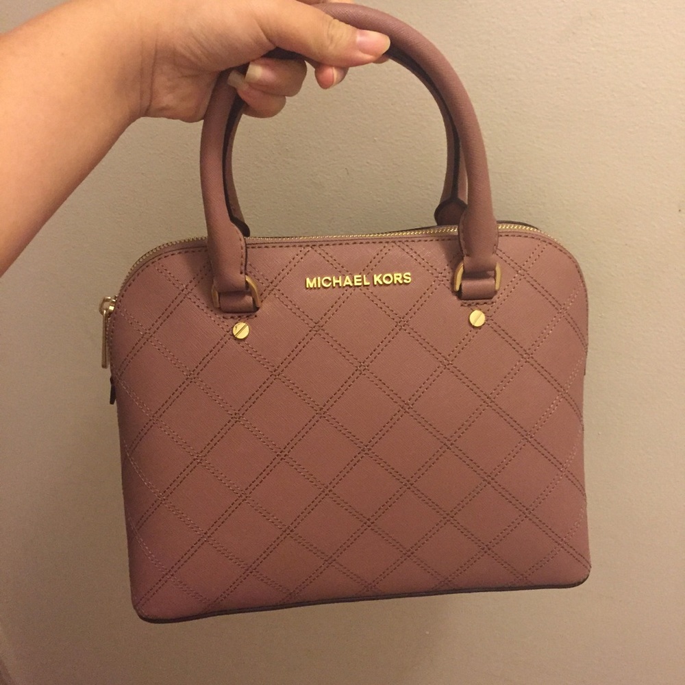 NWT Michael Kors Cindy Satchel in dusty rose