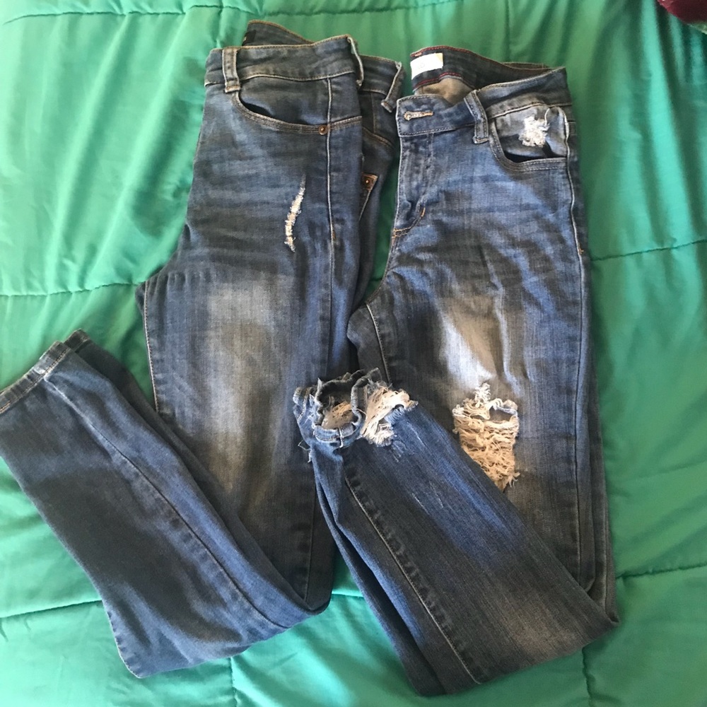 Two pairs of jeans